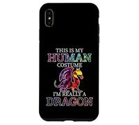 Fun Dragons Humor This Is My Human Costume Halloween Dragon Case for iPhone XS Max