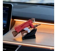 Fun Drift Turn Wizard Broomstick Decor Dashboard Ornaments Decor,Fantasy Witch and Wizard Car Decoration Gifts for Enthusiasts Vehicle,Interior Dashboard Drifting Accessories Decorations (A)