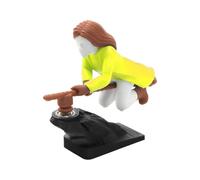 Fun Drift Turn Wizard Broomstick Decor Dashboard Ornaments Decor,Fantasy Witch and Wizard Car Decoration Gifts for Enthusiasts Vehicle,Interior Dashboard Drifting Accessories Decorations (F)