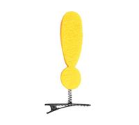 Fun Duckbill Clip Hairpin Exclamation Mark Showy Pattern For Women Girl Eye-catching Yellow Exclamation Mark