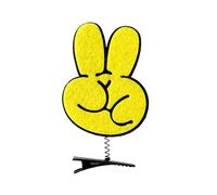 Fun Duckbill Clip Hairpin Exclamation Mark Showy Pattern For Women Girl Eye-catching Yellow Exclamation Mark