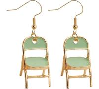 Fun Earrings Folding Chair Earrings for Women Funny Folding Chair Earrings Alabama Fashion 3D Earrings Jewelry Gifts for Women, Stainless Steel, acrylic