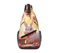 Fun Easter Rabbit Crossbody Sling Bag Crossbody Shoulder Chest Bag Shoulder Strap Waist Fanny Pack Men Women