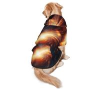 Fun Easter Rabbit Dog Hoodie for Medium Large Dogs, Warm Soft Pet Sweatshirt, Easy to Wear Jumper Clothes
