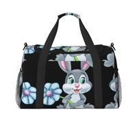 Fun Easter Rabbit Travel Duffel Bag Weekend Bag Weekender Overnight Carry On Hand Bag Workout Sport Hospital