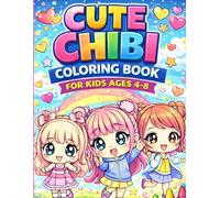 Fun & Easy Chibi Coloring Book for Kids Ages 4-8: Easy and Fun Kawaii Chibi Coloring Pages with Cute Characters, Animals and Fantasy Scenes