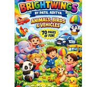 FUN & EASY COLORING BOOK FOR KIDS AGES 3-8: 70 CUTE PAGES: SIMPLE ANIMAL, BIRD & CAR DESIGNS FOR CREATIVE LEARNING & FUN