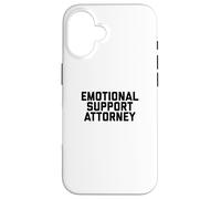 Fun Emotional Support Attorney Lawyer Joke Case for iPhone 16