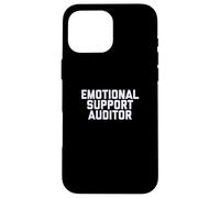 Fun Emotional Support Auditor Internal Control Therapy Joke Case for iPhone 16 Pro Max