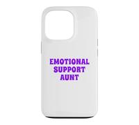 Fun Emotional Support Aunt Therapy Joke Case for iPhone 13 Pro