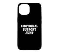 Fun Emotional Support Aunt Therapy Joke Case for iPhone 15