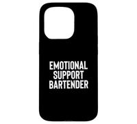 Fun Emotional Support Bartender Therapy Joke Case for iPhone 15 Pro