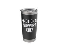 Fun Emotional Support Chef Therapy Joke Stainless Steel Insulated Tumbler