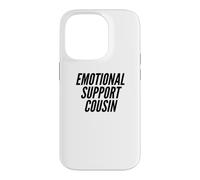 Fun Emotional Support Cousin Therapy Joke Case for iPhone 14 Pro