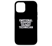 Fun Emotional Support HAZMAT Technician Therapy Joke Case for iPhone 12/12 Pro
