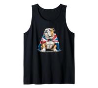 Fun English Bulldog Costume for British Lovers Tank Top
