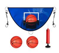 Fun Equipment with Trampoline - Basketball Net, Waterproof Basketball Net | Outdoor Games Net with Ball Pump, Hanging in the Garden for Boys and Girls