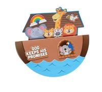 Fun Express 10" x 7 3/4" Noah’s Ark Rocking Paper Plate Craft Kit - Makes 12