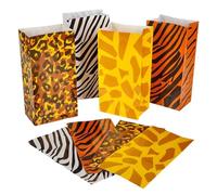 Fun Express 12 Zoo Animal Print Goody Bags