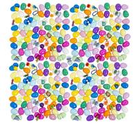 Fun Express 2 1/2" Mega Bulk 200 Pc. Colorful Toy-Filled Plastic Easter Eggs, Bunny Hop, Easter Egg Hunt, Easter Supplies, Church, School and Events