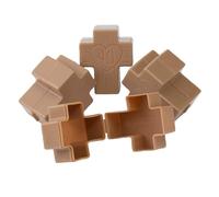 Fun Express 2 1/4" Cross-Shaped 4U Plastic Easter Eggs - 12 Pc.