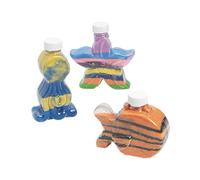 Fun Express 4 3/4" - 5 1/4" Under The Sea Sand Art Plastic Bottles - 12 Pieces - Great for Sand Crafting at School Or Home Craft Activities
