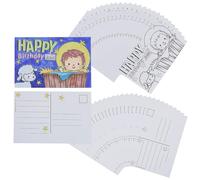 Fun Express 6" x 4" Color Your Own Happy Birthday Jesus Postcards - 24 Pieces