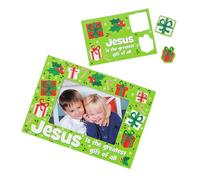 Fun Express Christmas Jesus is The Greatest Gift of All Picture Frame Magnet Craft Kit - Makes 12