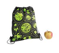 Fun Express GID Space Drawstring Backpack ASST - Apparel Accessories - 12 Pieces