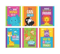 Fun Express Jungle Motivational Posters - 6 Pieces - Educational and Learning Activities for Kids