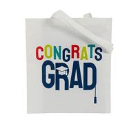 Fun Express Large Congrats Grad Tote Bags - Apparel Accessories - 12 Pieces