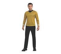 Fun Express Men's Star Trek Captain Kirk Costume - Small 38-40 | Polyester | Yellow | 1 Pc