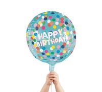 Fun Express Polka Dots Round Birthday 18” Mylar Balloon