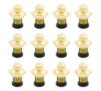 Fun Express Quacktastic Gold Rubber Duck Awards - 12 Plastic Trophies - 2-3/4" x 4" - Rewards and Giveaways