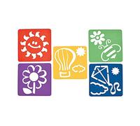 Fun Express Sidewalk Chalk Shape Stencils, 30cm x 30cm