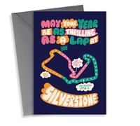 Fun F1 Birthday Card - For Him - Formula 1 Silverstone