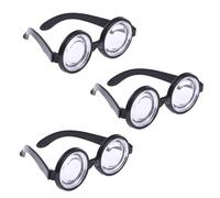 FUN FABLES Adult Nerd Glasses Costume Accessory - Thick Rimmed Round Novelty Spectacles for Fancy Dress, Comedy, Disguise (One Size) (3)