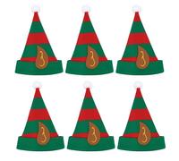 FUN FABLES® Children’s Christmas Elf Hat with Ears - Red & Green Felt Santa’s Helper Hat for Kids | Xmas Fancy Dress Accessory | School Party, Nativity Play & Holiday Costume Gift (6)