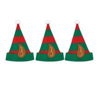 FUN FABLES® Children’s Christmas Elf Hat with Ears - Red & Green Felt Santa’s Helper Hat for Kids | Xmas Fancy Dress Accessory | School Party, Nativity Play & Holiday Costume Gift (3)