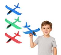 FUN FABLES Foam Glider Planes for Kids - 23cm Large EPP Airplane Toys, Hand Launched Flying Aeroplanes, Outdoor Throwing Foam Gliders, Aeroplane Gifts for Boys Girls Age 3+ (3)