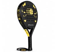 FUN FABLES Padel Rackets | Deluxe Glass Fibre Rackets with Carry Bag | High Grip EVA Core Racquets for Adults | Ideal for Paddle, Badminton & Outdoor (Gold, Racket Only)