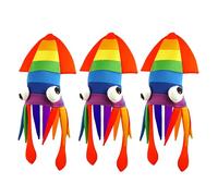 FUN FABLES Rainbow Squid Hat for Adults - Funny Costume Accessory with Tentacles & Googly Eyes - LGBT Pride, Carnival, Halloween, Fancy Dress Party Novelty Hat - One Size Fits Most (3)