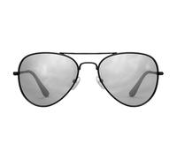 FUN FABLES Retro Sunglasses for Adults - Retro Pop Icon Style Eyewear with Colored Lenses & Silver or Black Frames - 70s Costume, Festival & Fancy Dress Glasses (Glasses Black Frame Dark Lens)