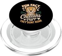 Fun Fact Cheetahs Purr They Dont Roar Cute PopSockets PopGrip for MagSafe