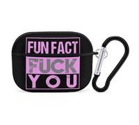 Fun Fact Fck You Case Cover Compatible with AirPods Pro 2nd 1st Generation Hard Skin Protection