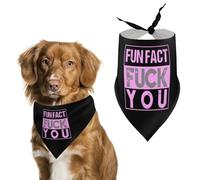 Fun Fact Fck You Dog Bandanas Puppy Cat Kerchief Pet Triangle Scarf Costumes Decorations
