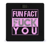 Fun Fact Fuck You Digital Bathroom Scale for Body Weight LCD Display Tempered Glass Weighing Scales