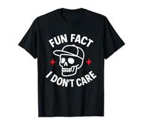 Fun Fact I Don't Care Men Sarcastic Cute Funny Quotes Design T-Shirt