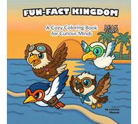 Fun-Fact Kingdom - BEAK TOWN: All-Ages Bird Coloring Book with Cute Feathered Friends and Fun Facts for Relaxation, Learning, and Creativity - 40 Single-Sided Pages