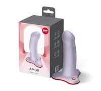 FUN FACTORY Amor | Compact Silicone Dildo with Suction Cup | Curved for G-Spot & Prostate Stimulation | Strap-On Compatible | Flexible Design